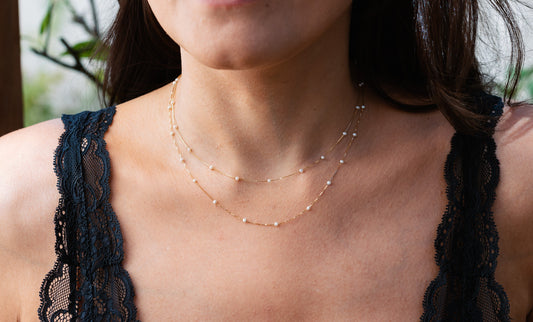 colares ouro 18k perolas naturais
