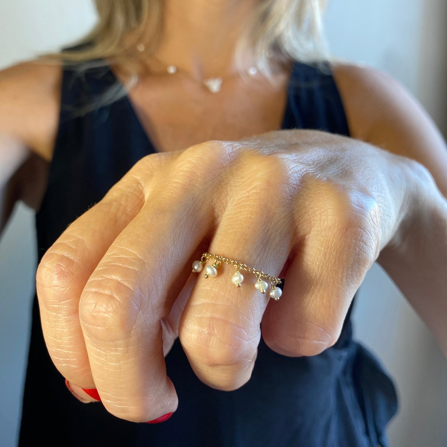 Anel de Corrente Ouro 18k
