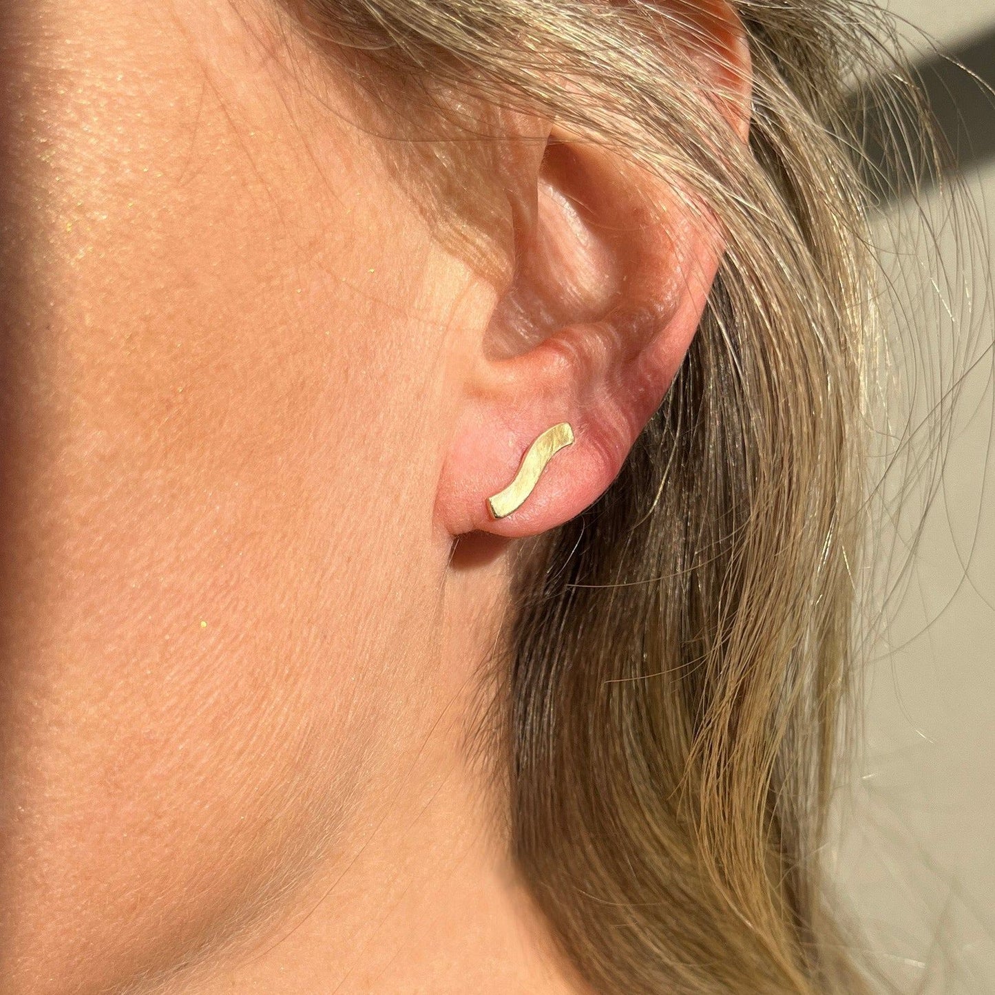 Brinco Ondinha Ouro 18k