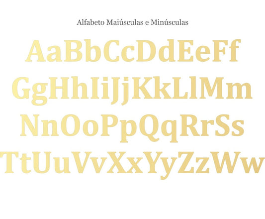 Colar Nome 4 Letras Ouro 18k