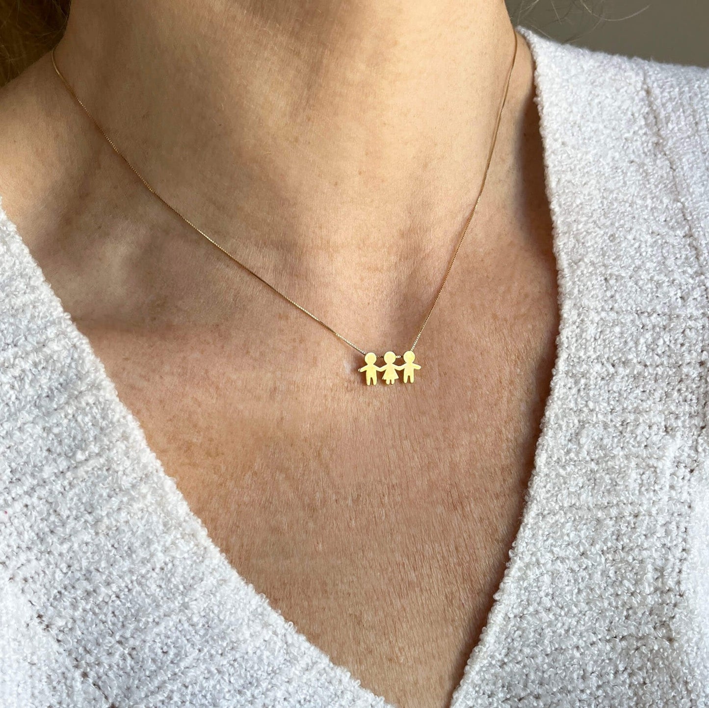 Colar Filhos de Mãozinha Ouro 18k