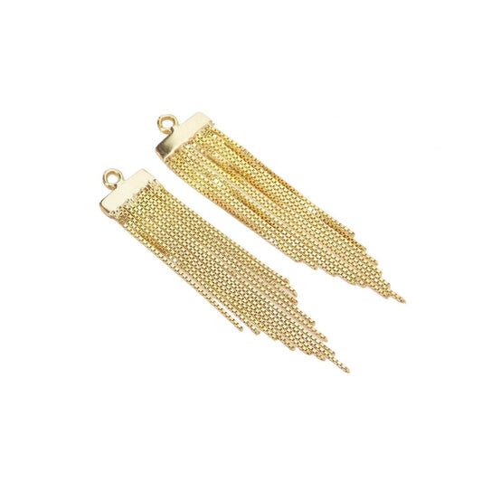 Franja Curta 13 Fios Ouro 18k