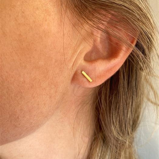 Brinco Barra Palito Ouro 18k