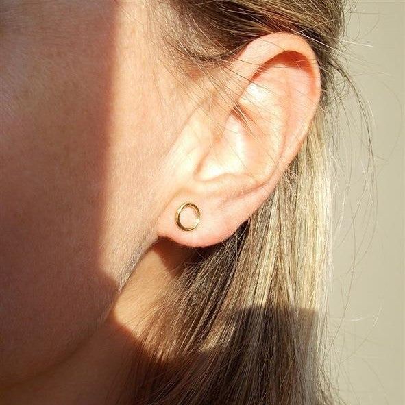 Brinco Circulo Ouro 18k