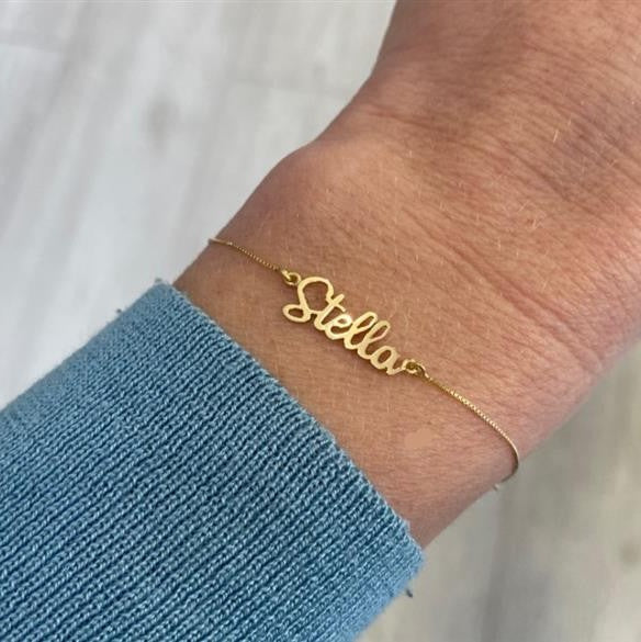 Pulseira de Ouro 18k Nome
