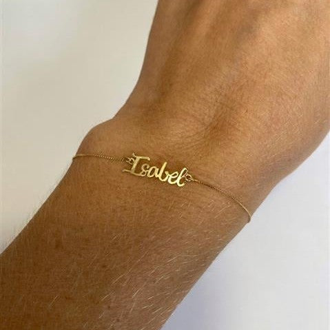 Pulseira de Ouro 18k Nome