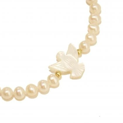 Pulseirinha de Pérolas Espírito Santo Ouro 18k