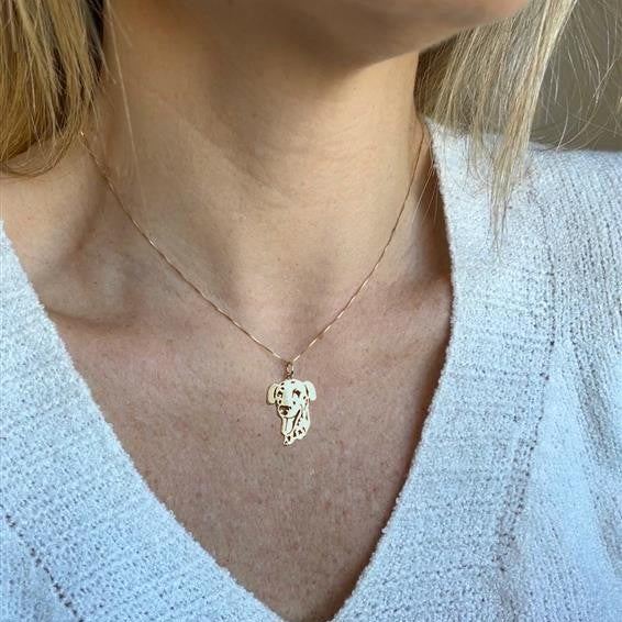 Pingente Dálmata Ouro 18k