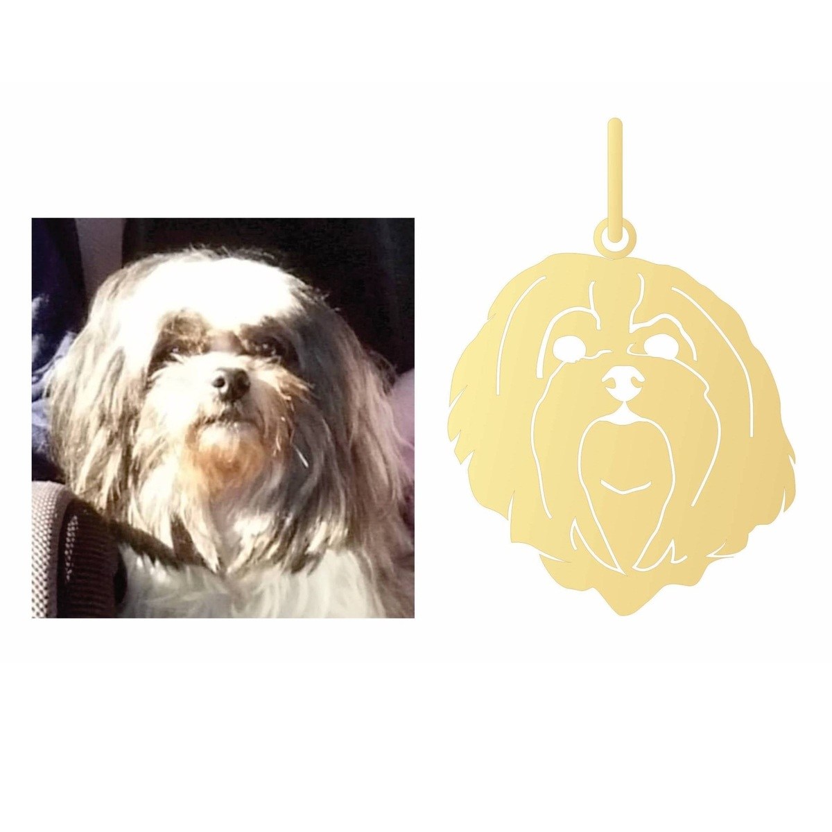 desenho pingente lhasa apso
