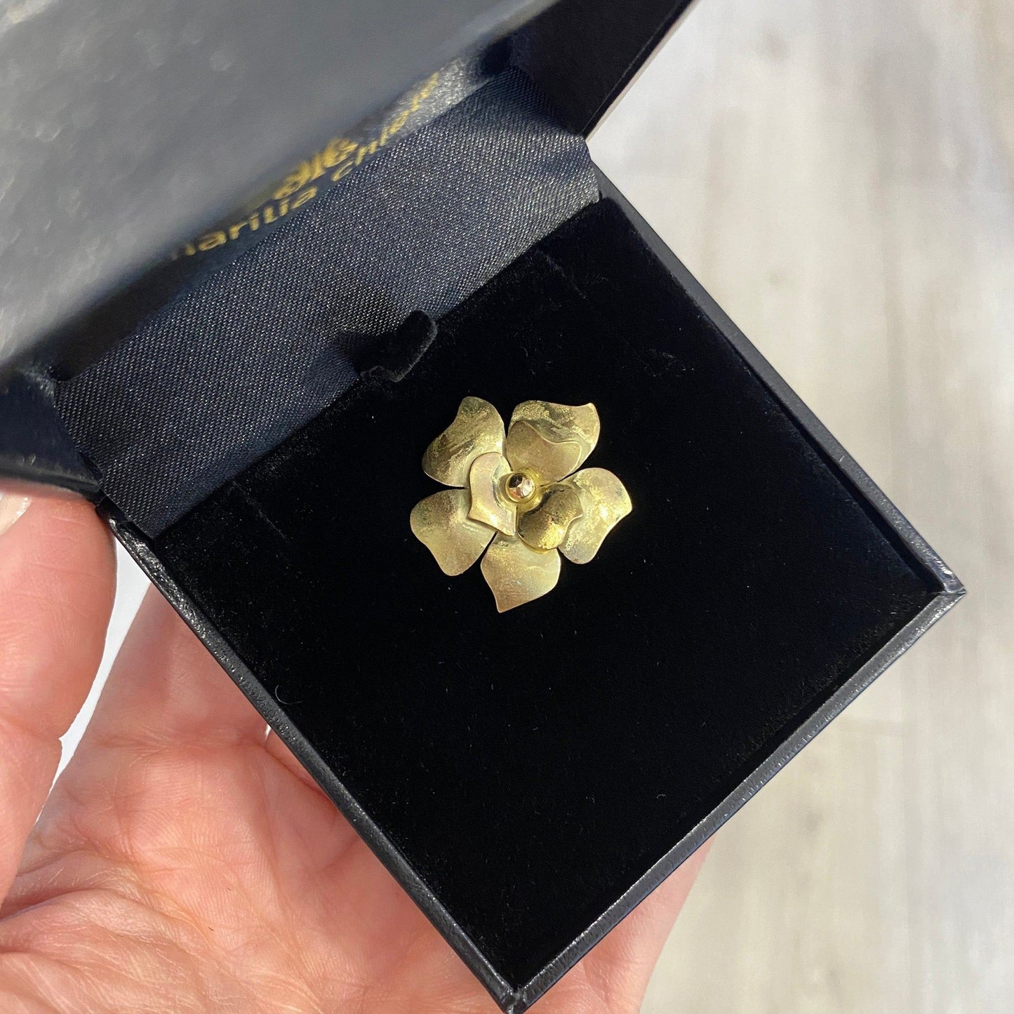 Pingente Flor Ouro 18K