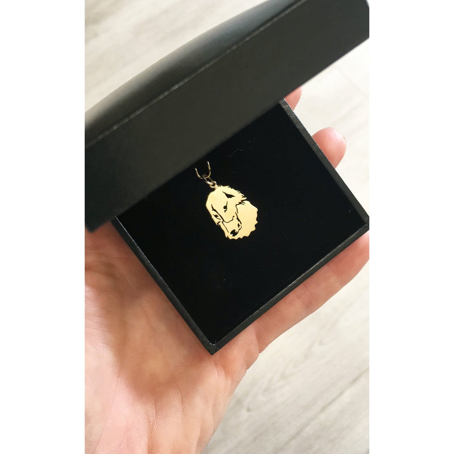 Pingente Border Colie Ouro 18k