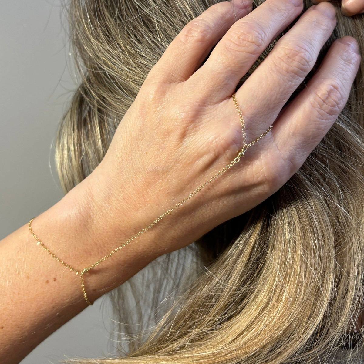 Pulseira de Mão Ouro 18k