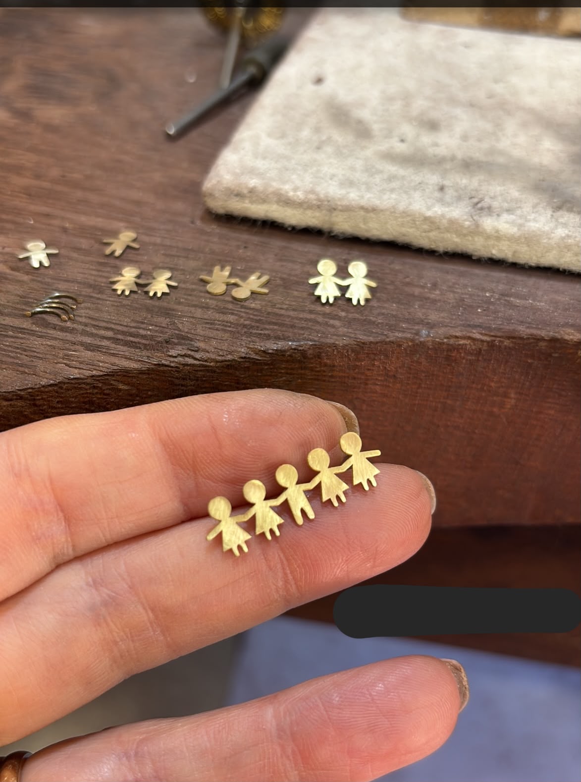 Colar 5 Filhos de Mãozinha Ouro 18k