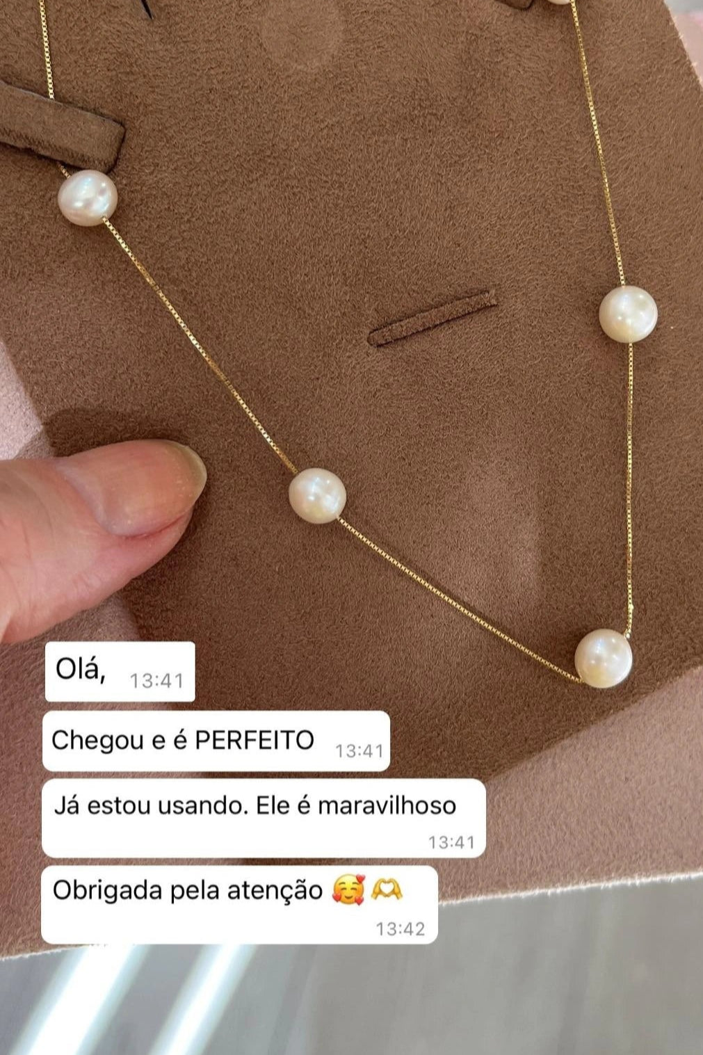 Review de cliente sobre sua compra.