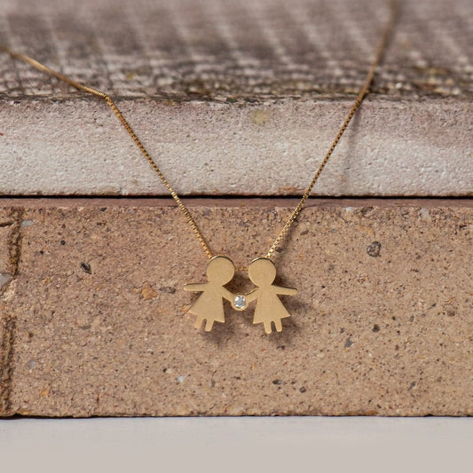 colar para mae ouro 18k