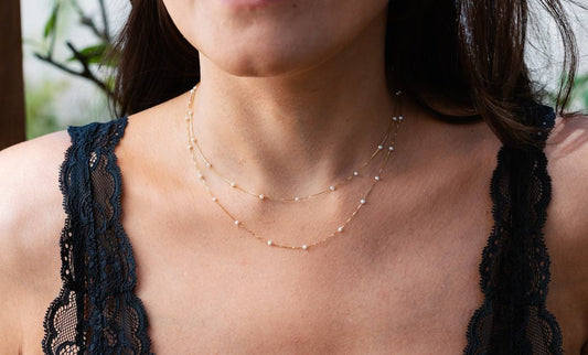 colares ouro 18k perolas naturais
