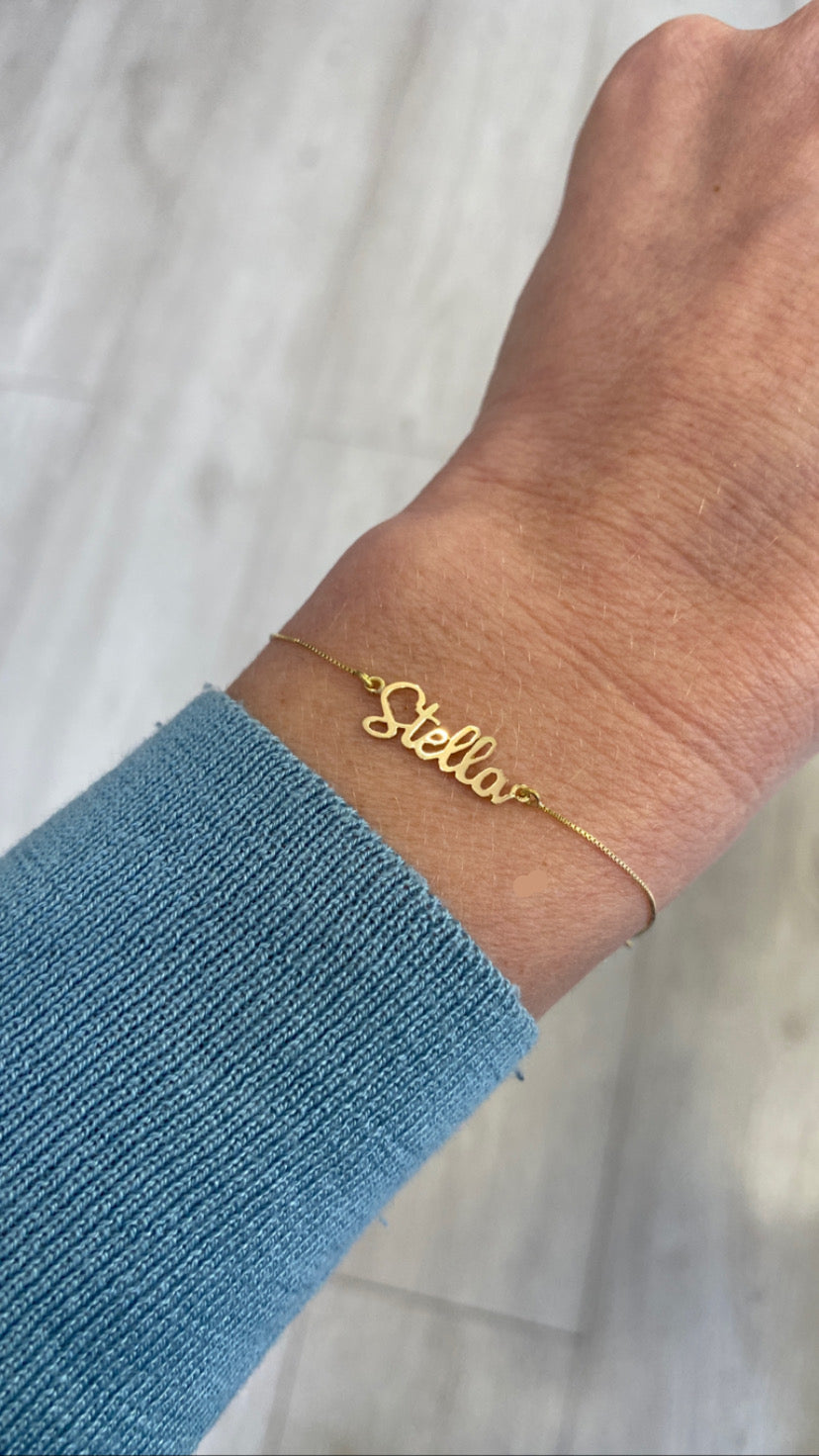 Pulseiras de Ouro 18k com Nome
