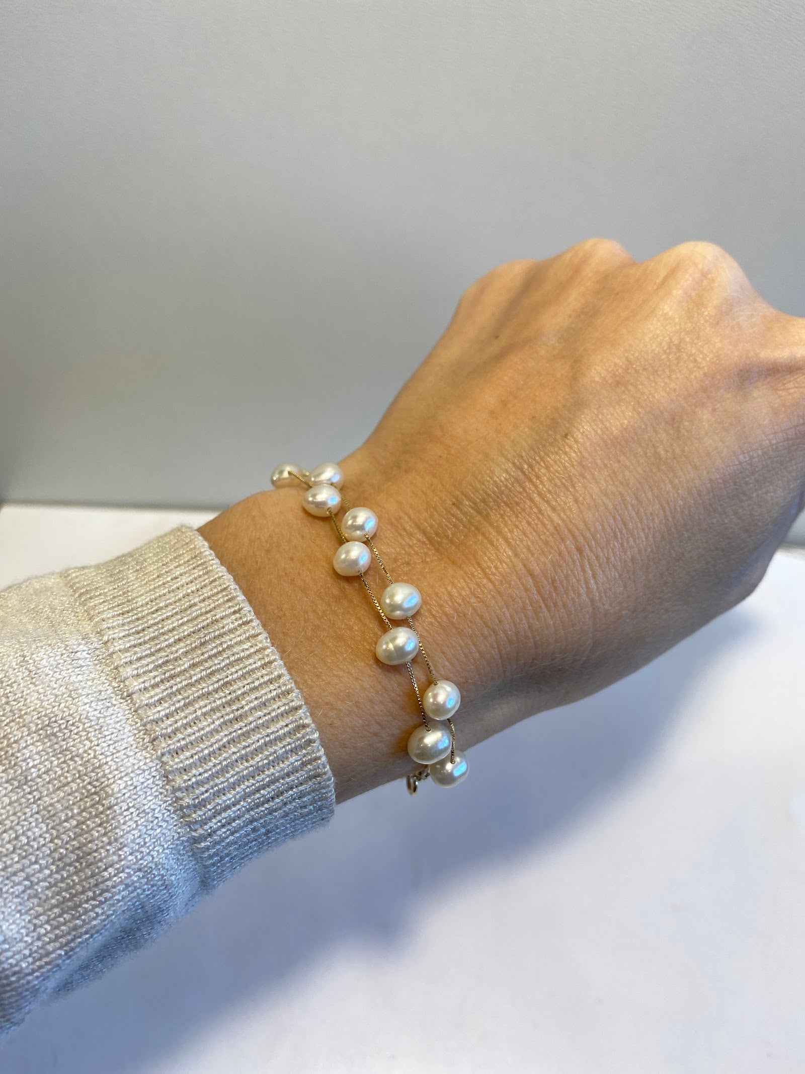 Pulseiras em Ouro 18k com Pérolas