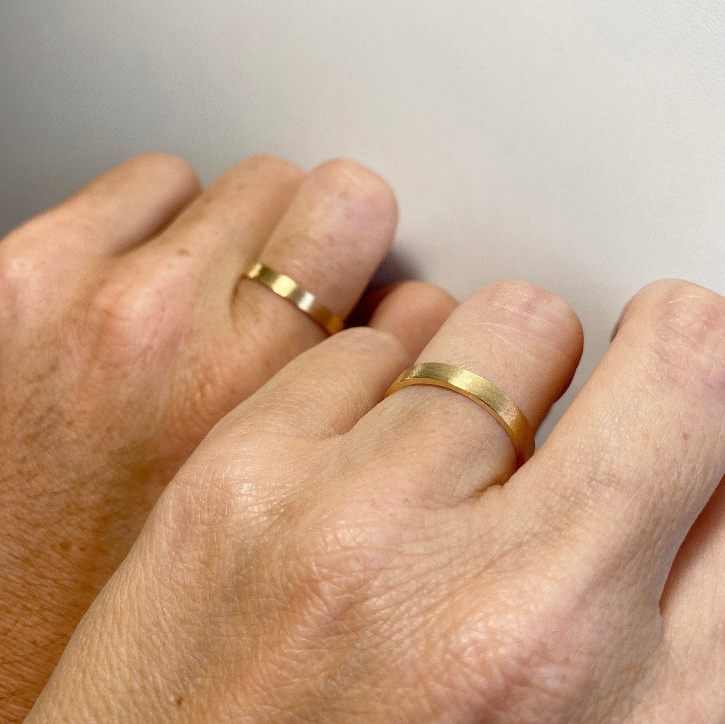 Alianças de Casamento Reta 3mm 18k