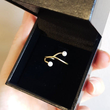 Anel de Ouro 18k Natureza no estojo