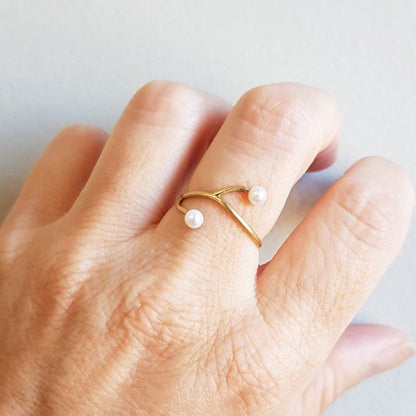 Anel de Ouro 18k Natureza no dedo