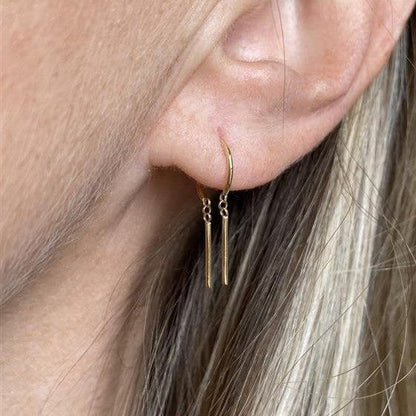 Brinco Argola Palitos Ouro 18k