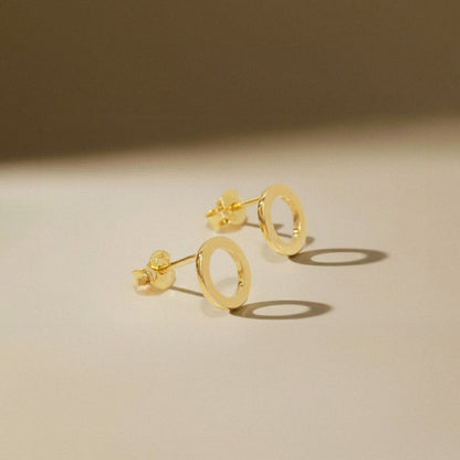 Brinco Circulo Vazado Ouro 18k