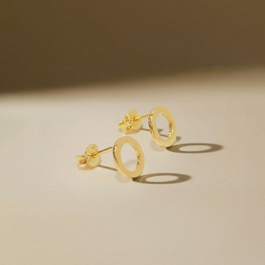 Brinco Circulo Vazado Ouro 18k