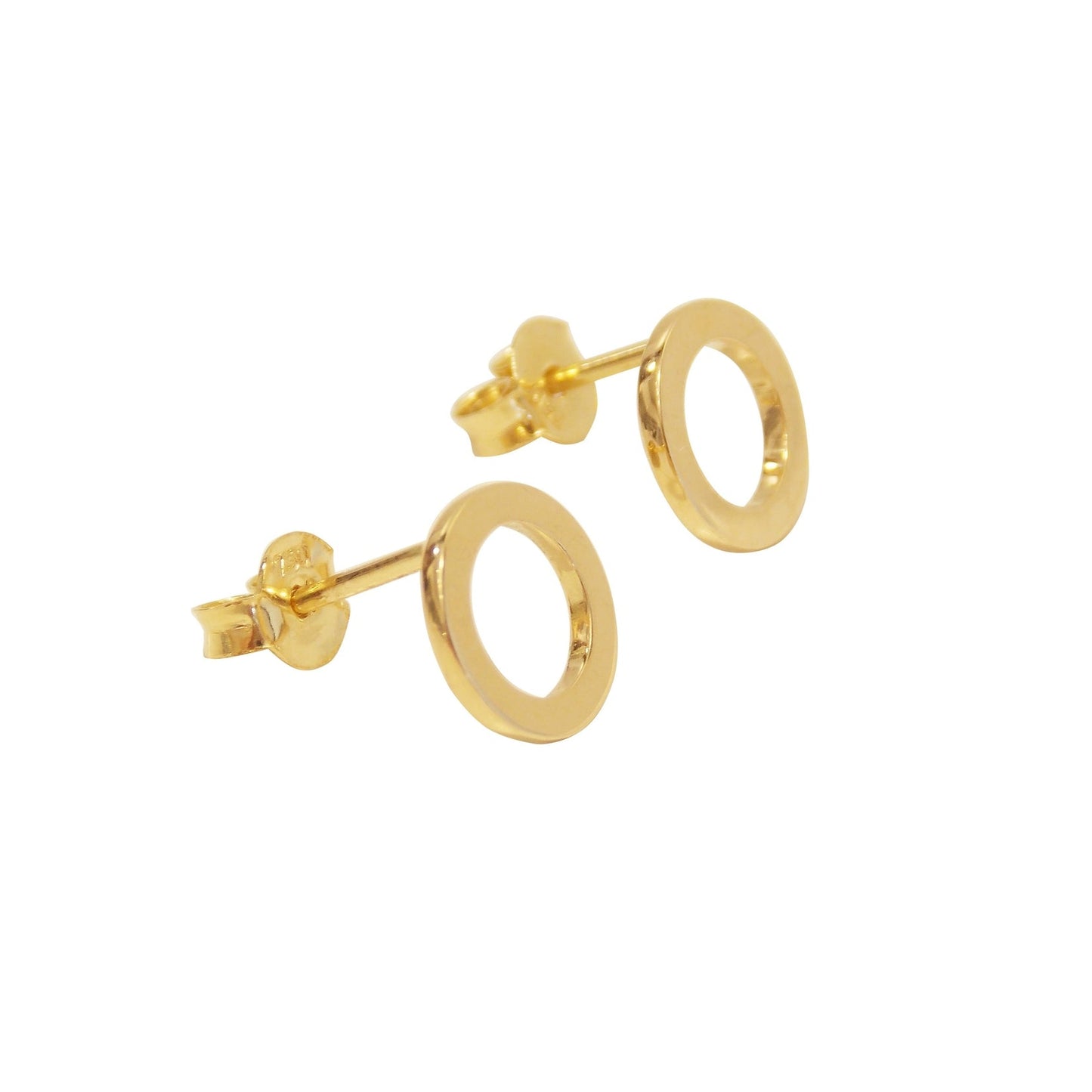 Brinco Circulo Vazado Ouro 18k