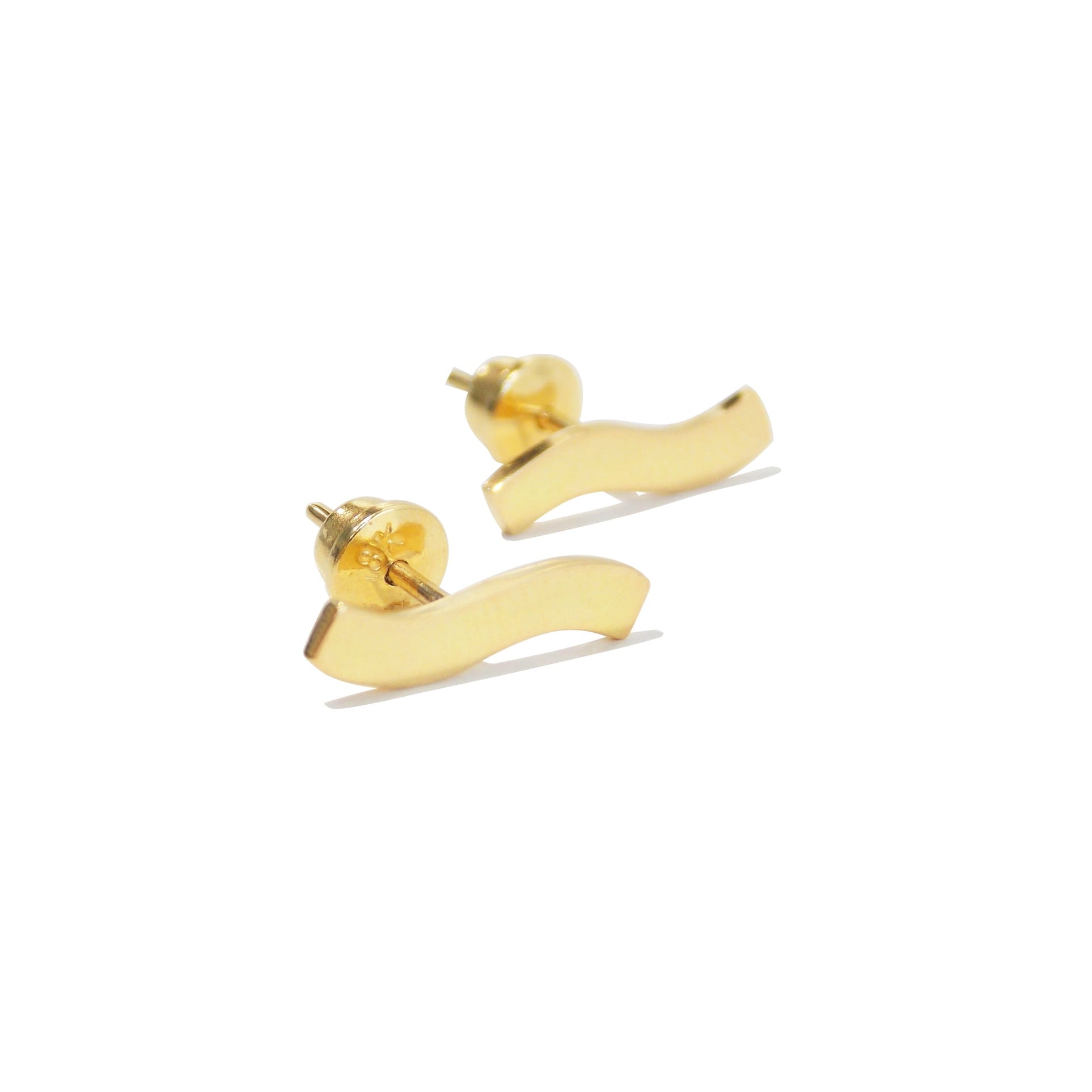 Brinco Ondinha Ouro 18k
