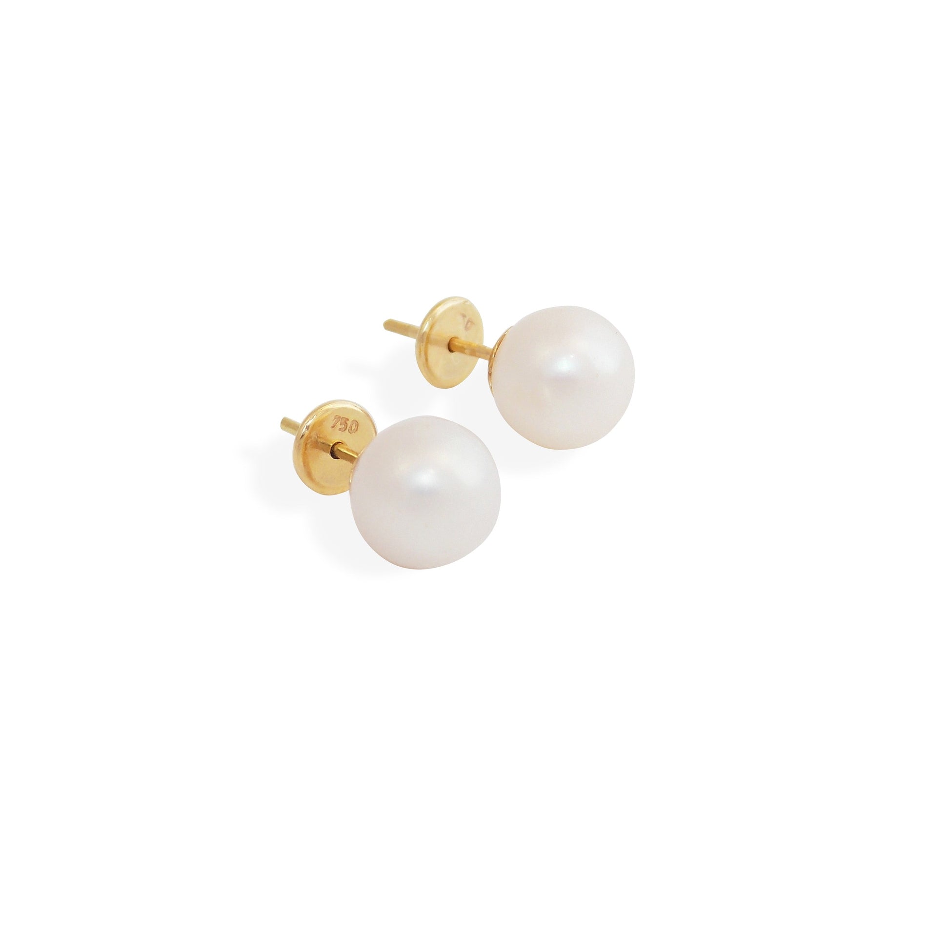 Brinco Pérola 7mm Ouro 18k