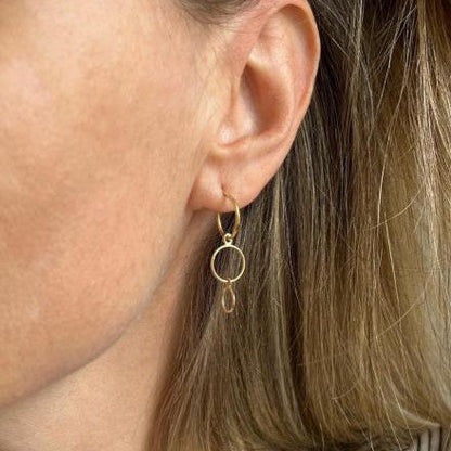 Brinco Argolas Ouro 18k