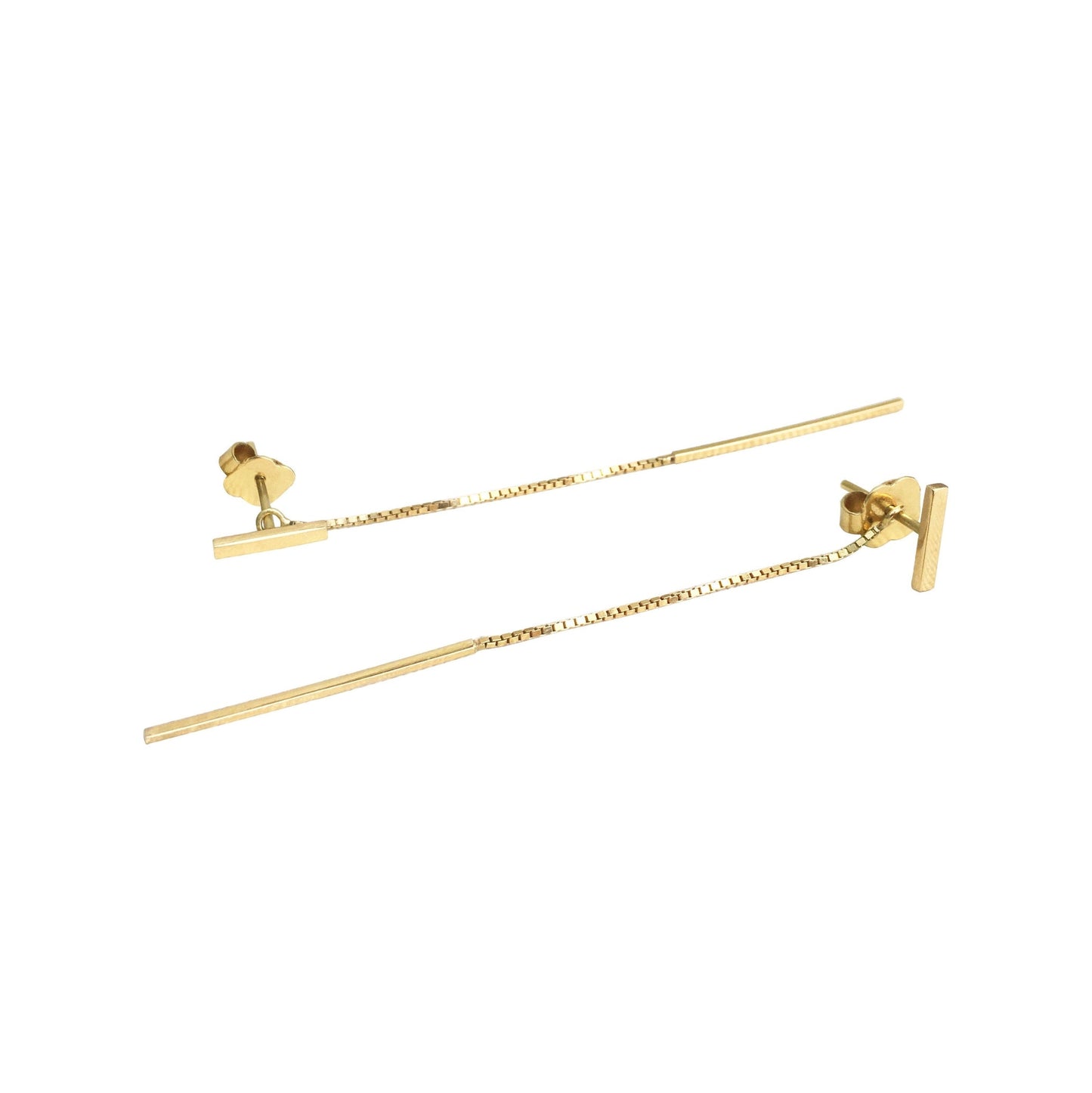 Brinco Barrinhas Ouro 18k
