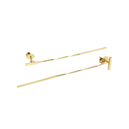 Brinco Barrinhas Ouro 18k