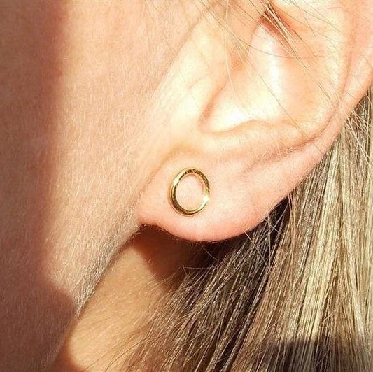 Brinco Circulo Ouro 18k