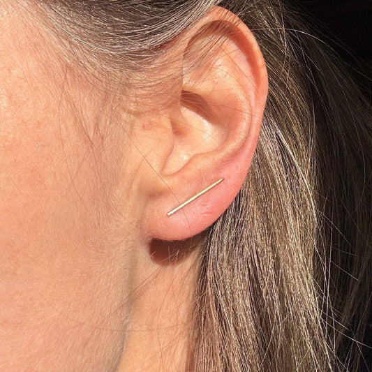 Brinco Earcuff Palito Ouro 18k