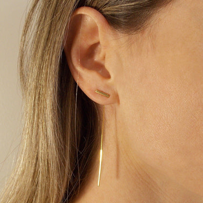 Brinco Barrinhas Ouro 18k