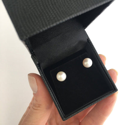 Brinco Pérola 7mm Ouro 18k