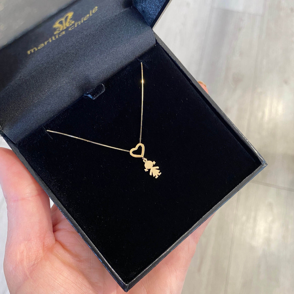 Colar Amor Menina Ouro 18k