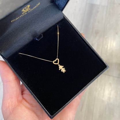 Colar Amor Menina Ouro 18k