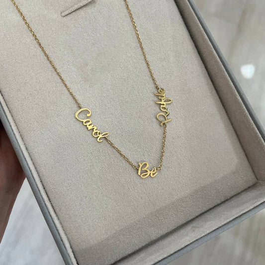 Colar Apelidos Personalizados Ouro 18k