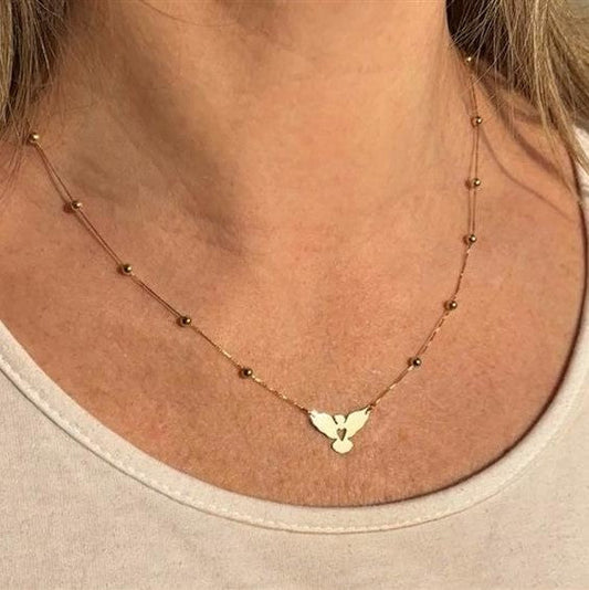 Colar Bolinhas Espírito Santo Ouro 18k