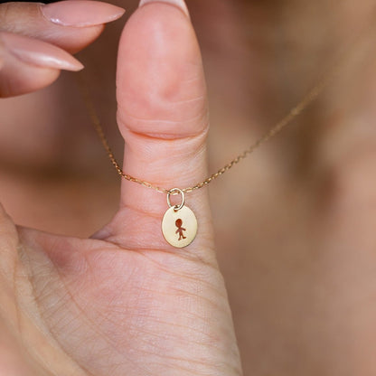 Colar Cartier Medalha Menino/a Ouro 18k