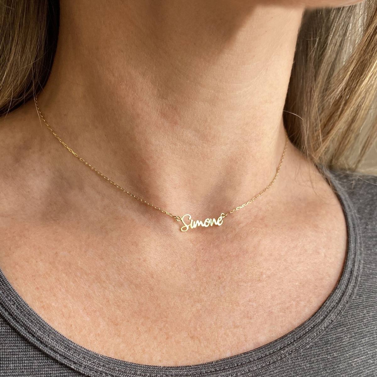 Colar Choker Cartier Nome Ouro 18k