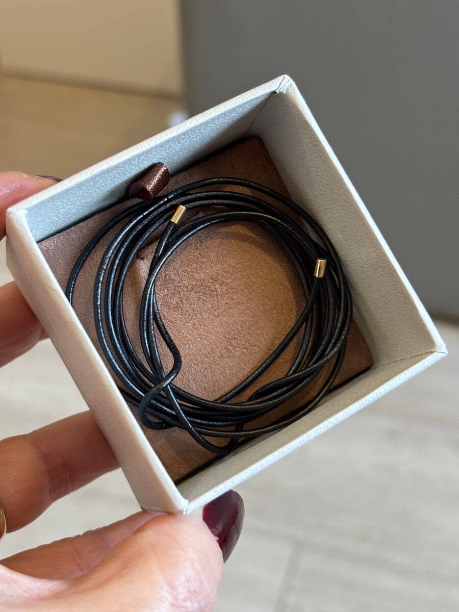 Colar Courinho Ponteiras Ouro 18k