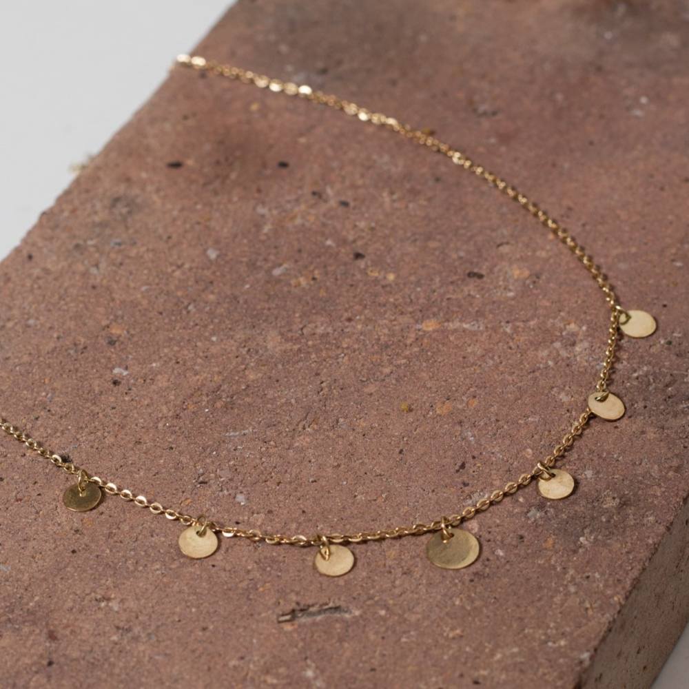 Colar Medalhas Ouro 18k