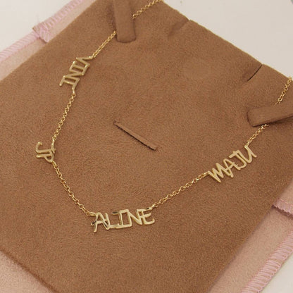 Colar Personalizado Nomes e Apelidos Ouro 18k
