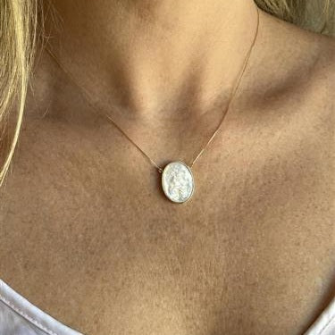 Colar São Jorge Camafeu Ouro 18k