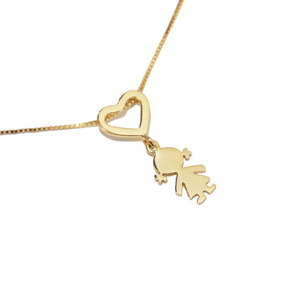 Colar Amor Menina Ouro 18k