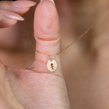 Colar Cartier Medalha Menino/a Ouro 18k